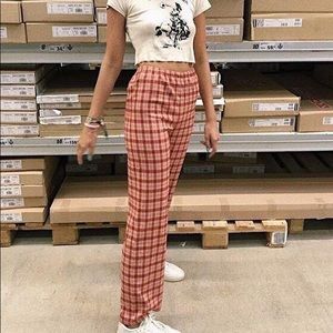John Galt Brandy Melville Valentina Plaid Pants